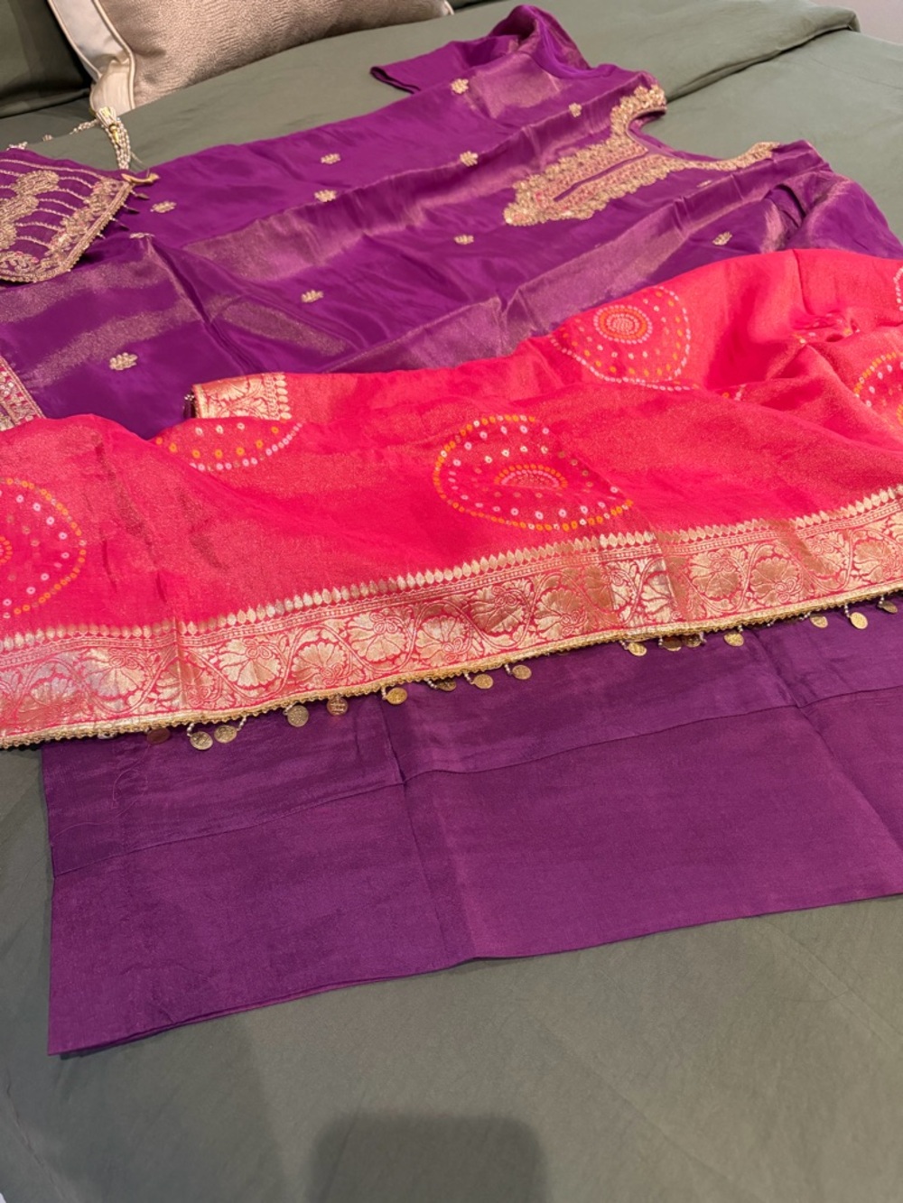 Beautiful tissue silk suit